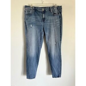 ANA Distressed Denim‎ Jeans Slim Fit Stretch Casual Blue Women Size 18W